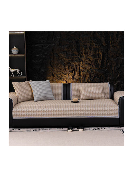 Melinen Armchair Throw Jacquard 90x210cm Gray