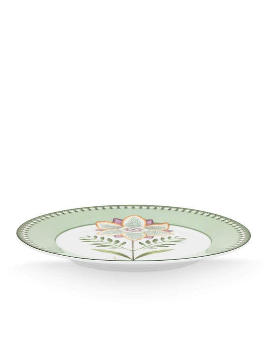 PiP Studio Εταζέρα από Πορσελάνη Πράσινη Ø17cm Π21xΜ26.5cm