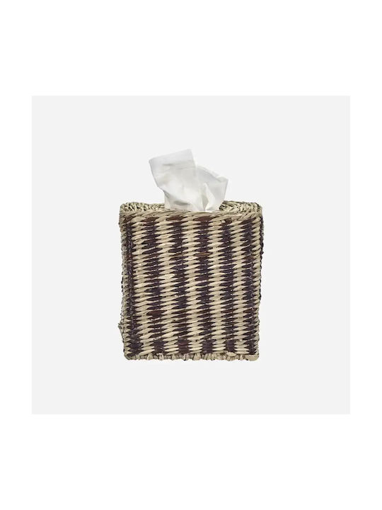 House Doctor Metallic Brown Tissue Holder 13.5x13x14cm