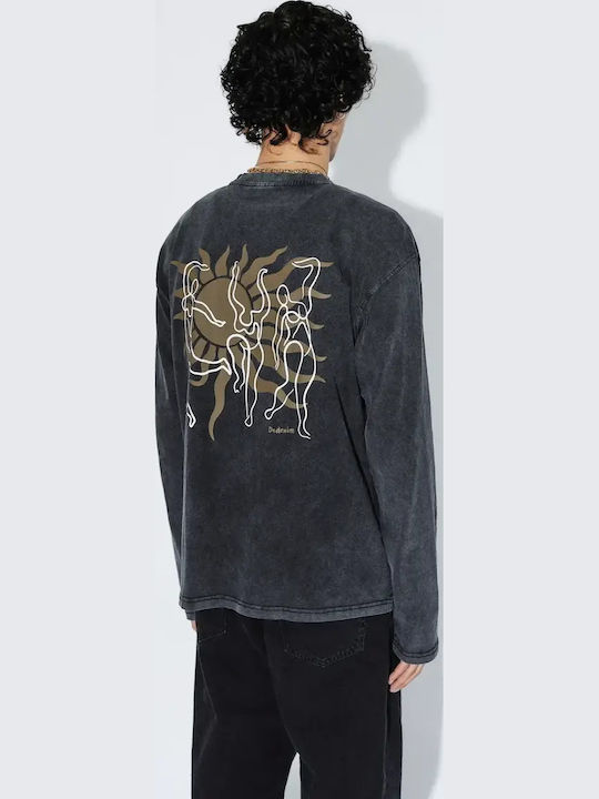 Long Sleeve Blouse Washed Black