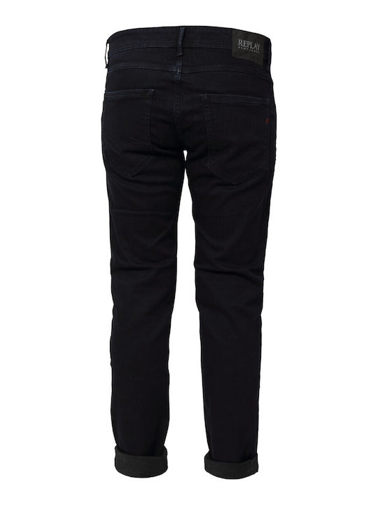 Anbass Men's Jeans Pants with Regular Fit Dark Blue