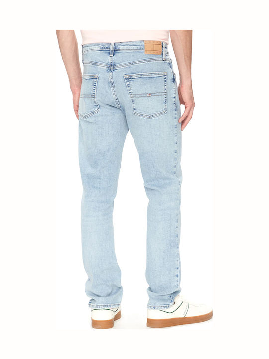 Scanton Men's Jeans Pants Elastic with Slim Fit Light Denim