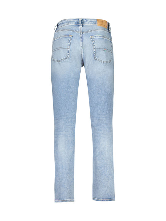 Scanton Men's Jeans Pants Elastic with Slim Fit Light Denim