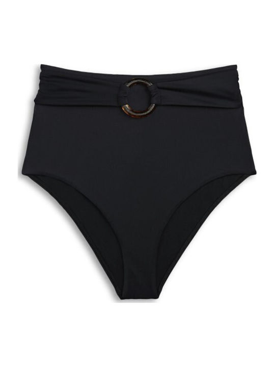Set Bikini Ψηλόμεσο Μαύρο
