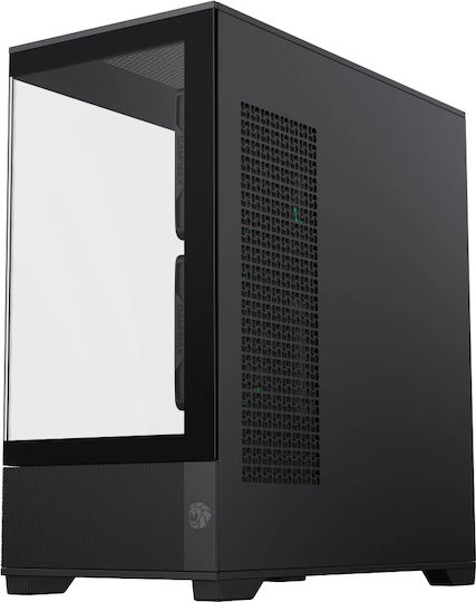 GameMax Vista 2 MB Gaming Mini Tower Computer Case with Side Window and ARGB Lighting Black