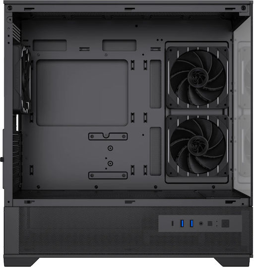 GameMax Vista 2 MB Gaming Mini Tower Computer Case with Side Window and ARGB Lighting Black