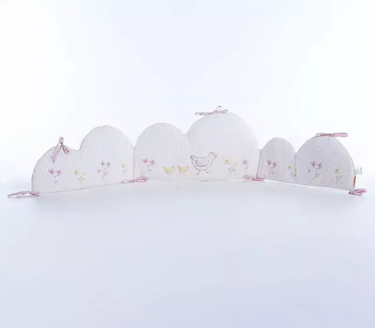 Nef-Nef Homeware Cute & Sweet Bordură Clasică Pentru Șinele De Protecție Ale Pătuțului Ecru 40cm