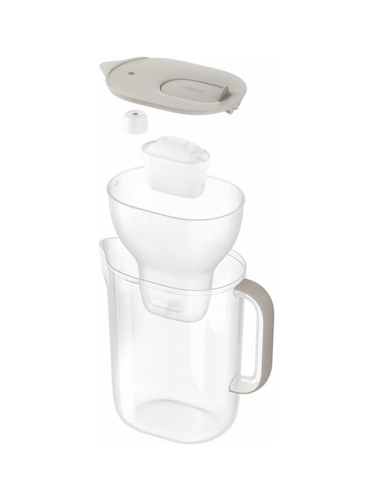 Brita Style Essential Xl Sandy + Mx Pro Pure Plastic Serving Jug with Filter 3600ml