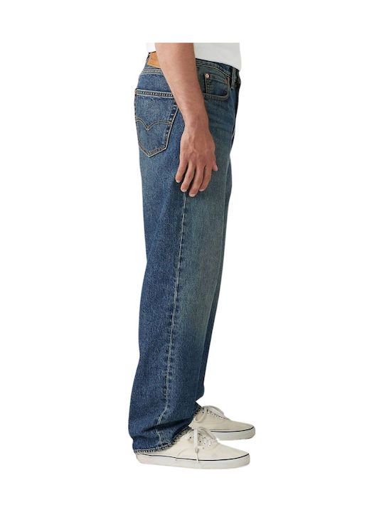 Stay Men's Jeans Pants with Loose Straight Fit Blue