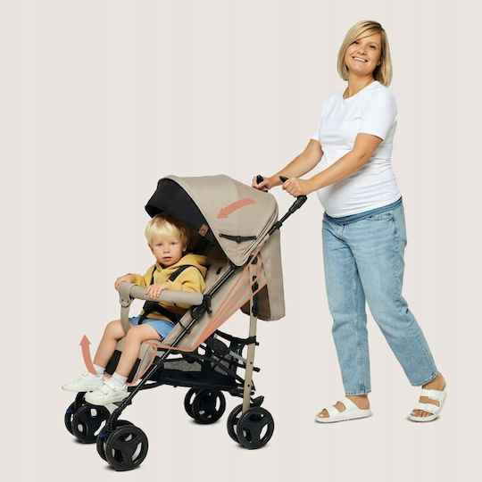 Lionelo Irma Umbrella Stroller Suitable for Newborn Beige Sand