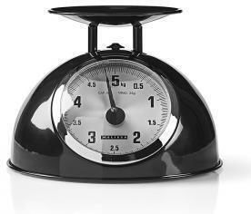 Melissa Analog Kitchen Scale with Bucket up to 5kg Black