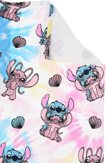 Authentic Kids' Beach Towel Girl Stitch White