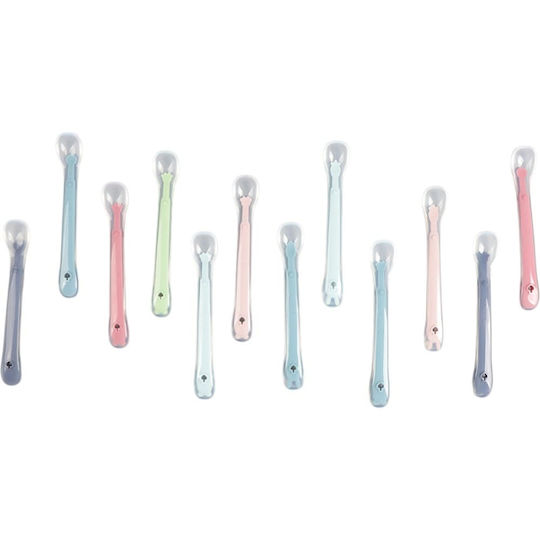 Queen Mother Baby Löffel Silky Spoon aus Silikon Hellblau