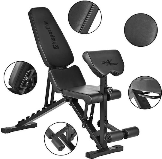 inSPORTline ON-X AB10 Adjustable Workout Bench General Use / Biceps / Abdominal Black