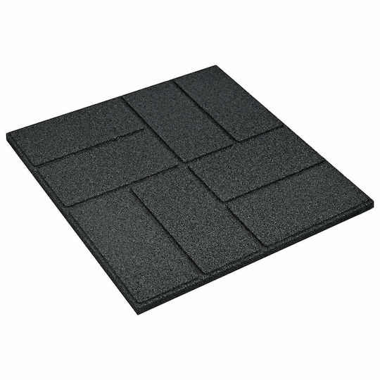 vidaXL Pathway for Garden Flooring Made of Rubber 40.5x40.5cm 6 Pieces