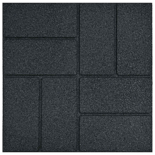 vidaXL Pathway for Garden Flooring Made of Rubber 40.5x40.5cm 6 Pieces