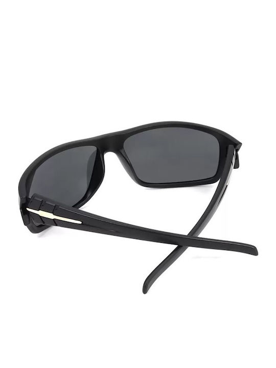 Polareye Unisex Sunglasses with Black Frame and Black Polarized Lens PL74-B