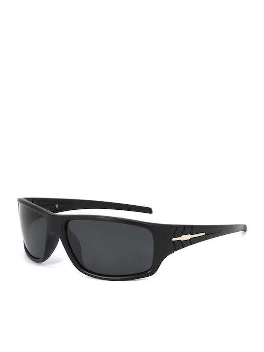 Polareye Unisex Sunglasses with Black Frame and Black Polarized Lens PL74-B