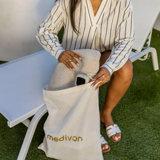 Medivon Massager Συσκευή Μασάζ για τα Πόδια κατά της Κυτταρίτιδας με Λειτουργία Θέρμανσης Μπεζ