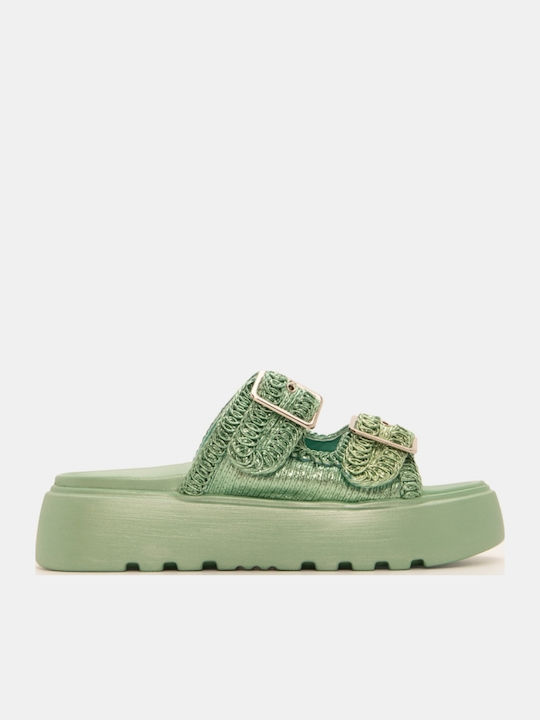 Damen Flatforms Türkis