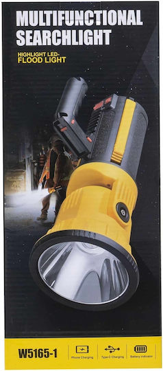 Lanternă Proiector 5 Moduri de Iluminare Suport Trepied Mâner W5165-1 Zts 8199