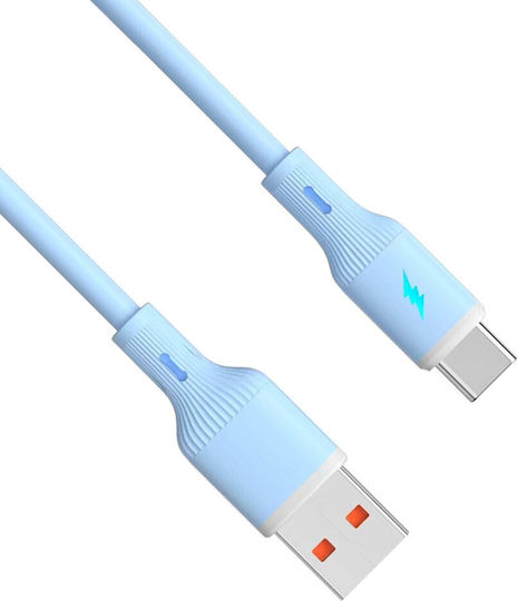 Usb Type C Usb A Cable 1m Ak-usb-63 Silicone Blue