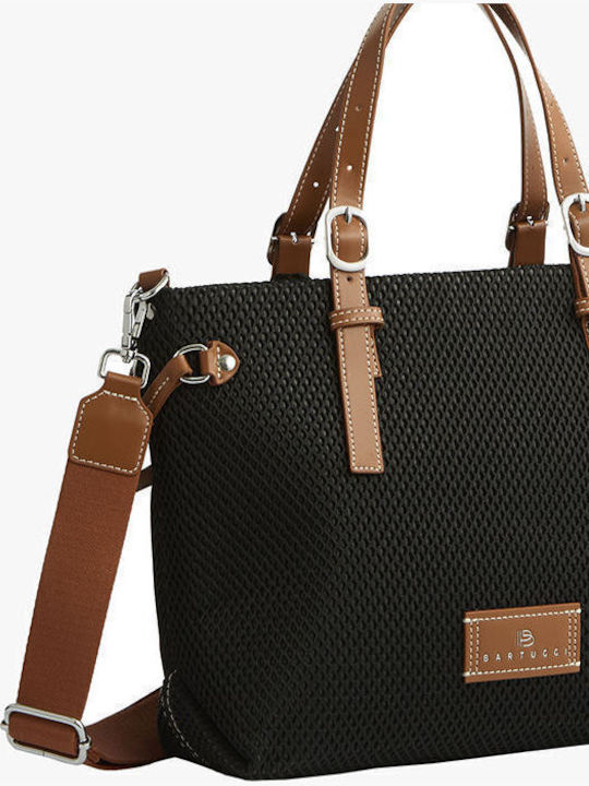 Damen Tote Handtasche Schwarz