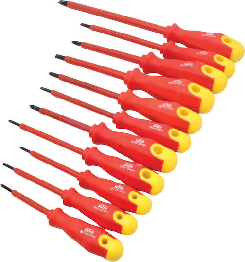 Satra Schraubendreher-Set mit Spitzen Cr-v Magnetisch 11 Stück