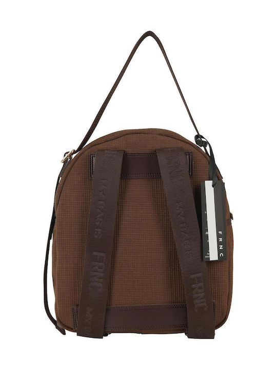 Gestrickte Damen Handtasche Rucksack Braune