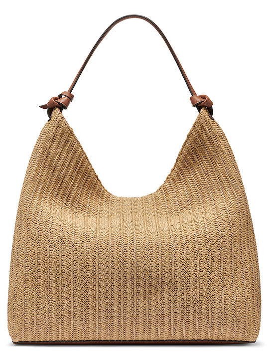 DKNY Paula Rattan Damen Schultertasche Tabac DKNY Paula Rattan Damen Schultertasche Tabac