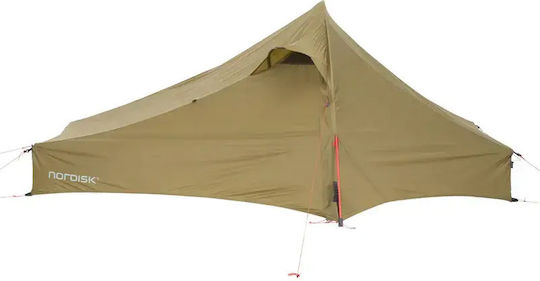 Nordisk Telemark 2.2 PU Camping Tent Tunnel Mountaineering Khaki 4 Seasons for 2 People Waterproof 3000mm 240x180x91cm Dark Olive Green