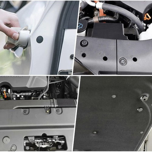 Set 620 Universal Car Clips 5 Extractor Keys 16 Types Pins 18 Different Sizes Plastic Black Storage Box