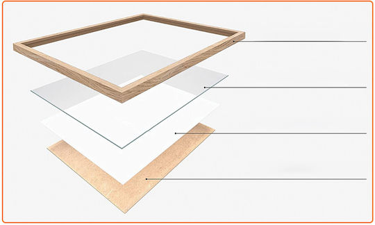 Plastic Photo Frame With Transparent Frame