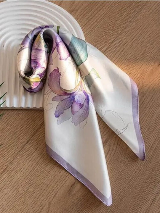 By Queen Seidenstola Mit Malerischen Iris Wasserfarben