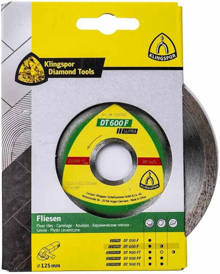 Klingspor Dt 600 F Supra Disc De Tăiere Cu Diamant 125x22.23mm Ext 325369
