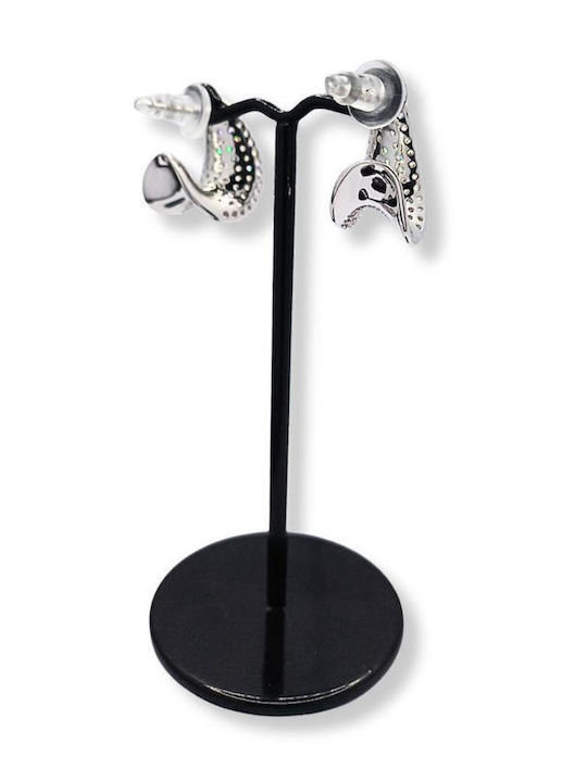 Stud Earrings with Stones