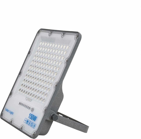 Слънчев Водоустойчив LED Прожектор 150W с Дистанционно IP66