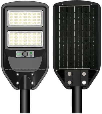 Pro Proiector LED Solar Etanș 100W Alb Rece 6400K cu Senzor de Mișcare IP65