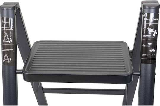 Faltbare Metall-Leiter 3 Stufen Max 150kg Zts 8183