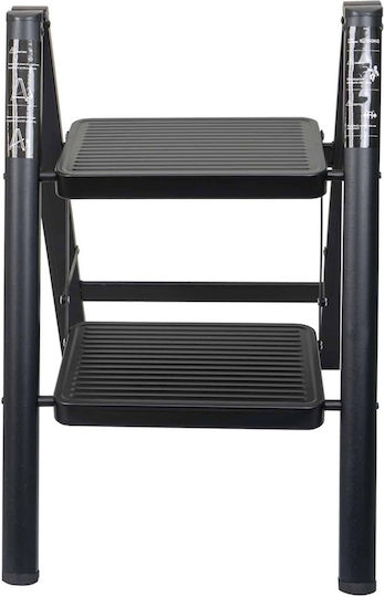 Foldable Metal Ladder 2 Steps Max 150kg Zts 8185
