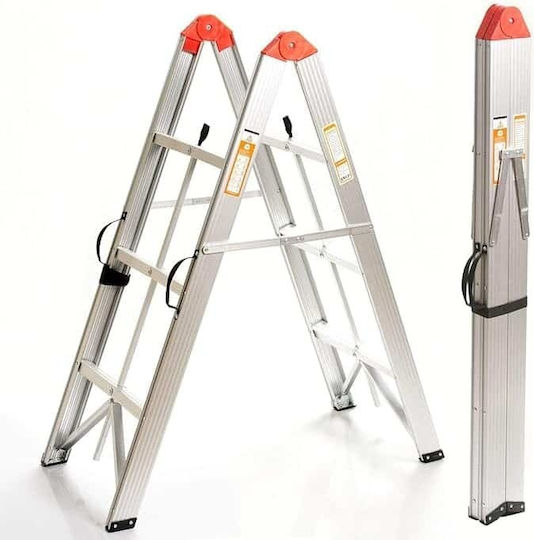 Aluminum Folding Ladder 3 Steps Max 150kg Zts 8078
