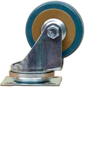 Möbelrad Gummi Drehende mit Bremse 2 Zoll Blau Z-tools Zts 8117