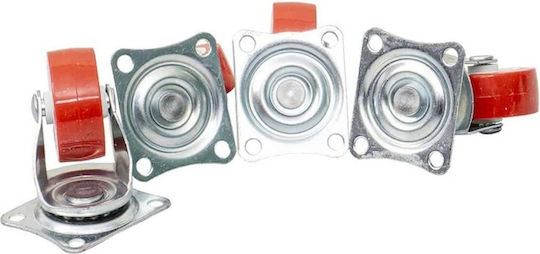 Set 4 Drehende Räder Gummiwalzen 1,5 Zoll Z-tools Zts 8138