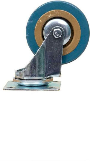 Furniture Wheel Rubber Caster 3-inch Swivel Blue Z-tools Zts 8123