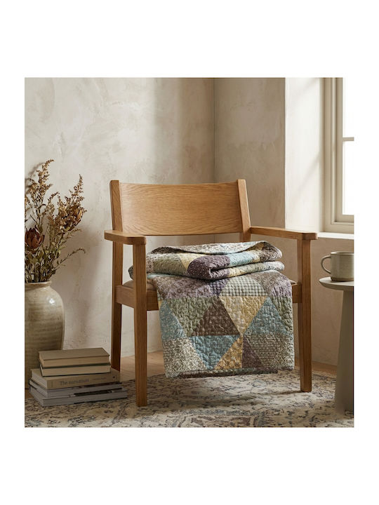 Single Coverlet Multicolour Blue 140x200cm