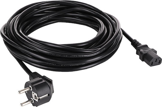 Захранващ Кабел Pc Cee 7/7 Iec C13 Ak-pc-05s Cu 3x1.5mm² 5m