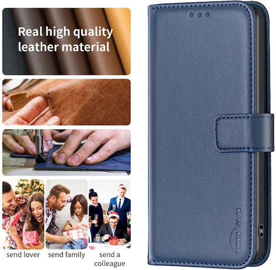 Binfen Book Synthetic Leather Silicone Blue (Redmi 15C 5G)