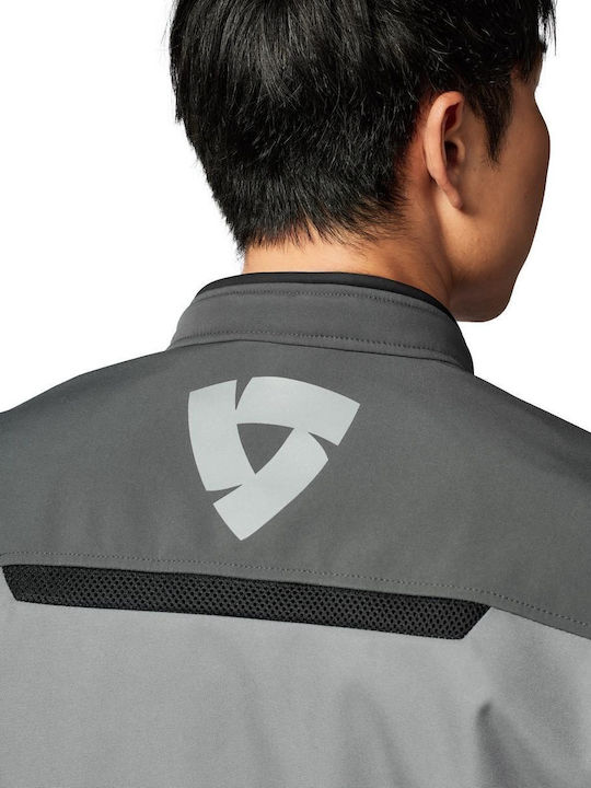 Rev'IT Venator Мъжко Мотоциклетно Яке Softshell Всесезонно Водоустойчиво Сиво