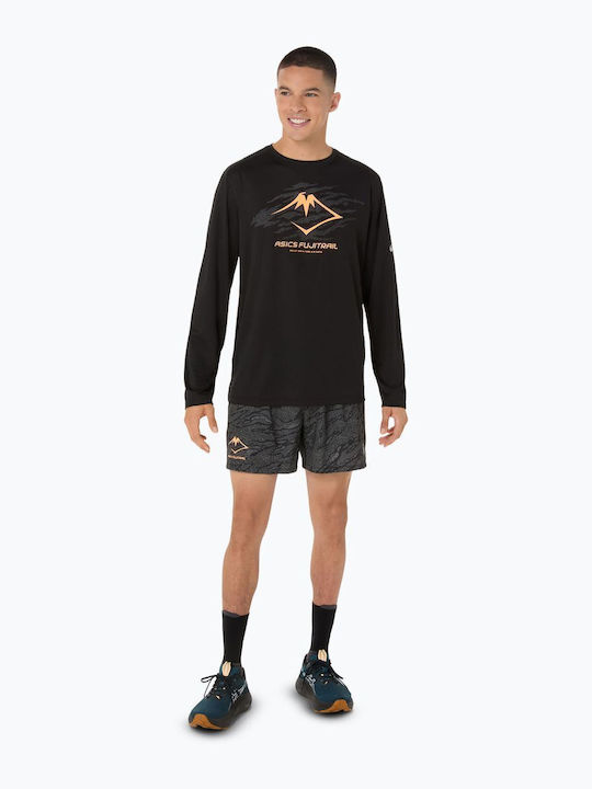 Fujitrail Αθλητικό T-shirt Μαύρο