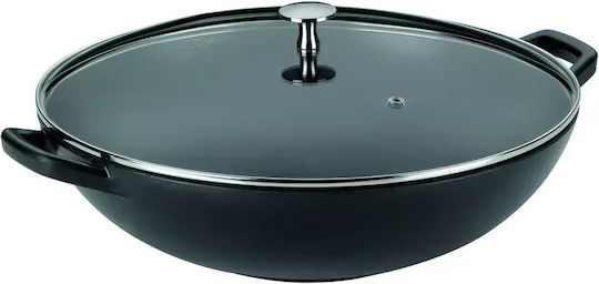Kela Calido Saute Pan Cast Iron with Lid Enamel Coating 36cm